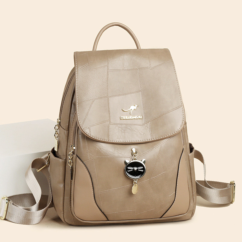 Shi Backpack Backpack Backpack 2026 Fashion Stitching Travel Outing Travel Backpack