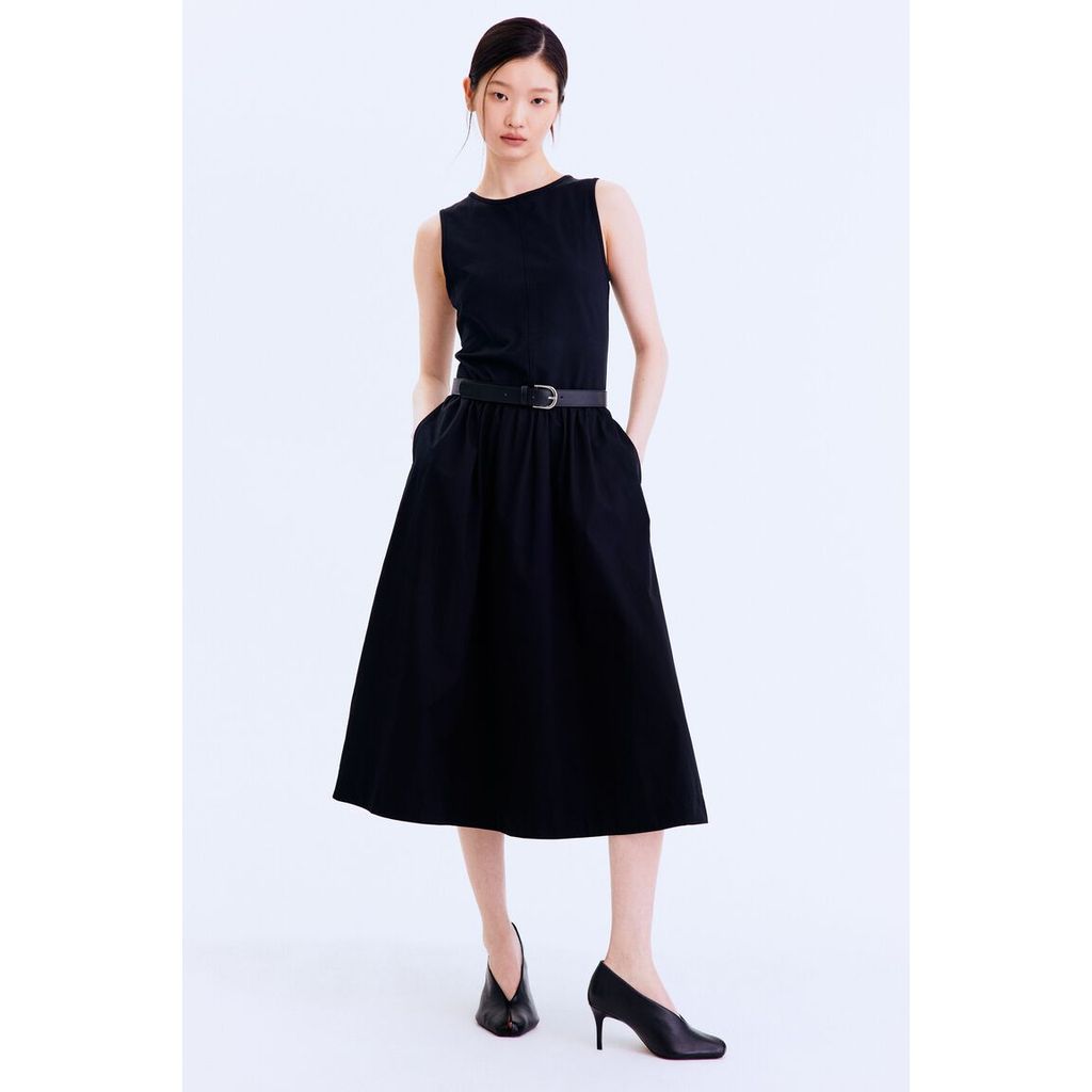 H&M(เอชแอนด์เอ็ม) เดรสผ้าฝ้ายแขนกุด ผู้หญิง 1328226_1
