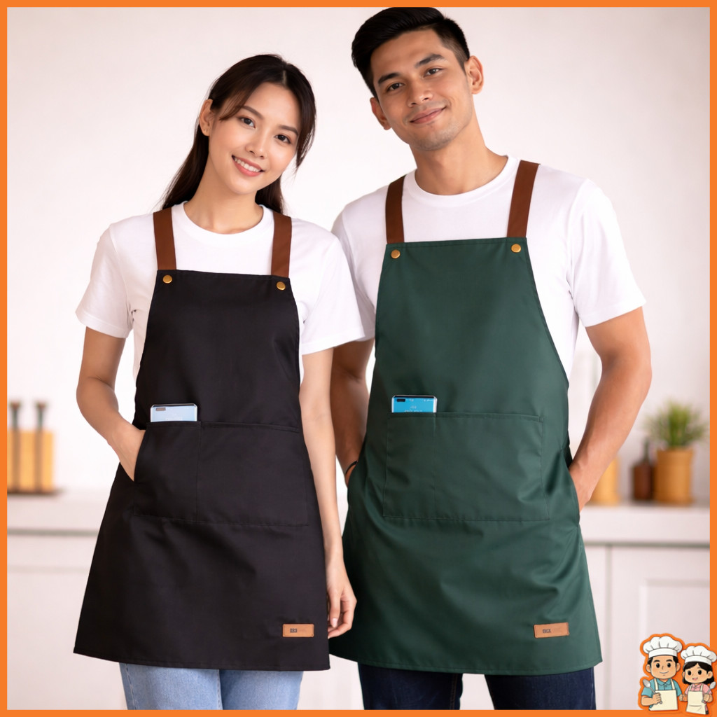 ผ้ากันเปื้อน PVC กันน้ำ กันน้ำมัน ผ้ากันเปื้อนทำครัว สำหรับผู้ชายผู้หญิง ใช้ในครัว ร้านอาหาร งานช่าง