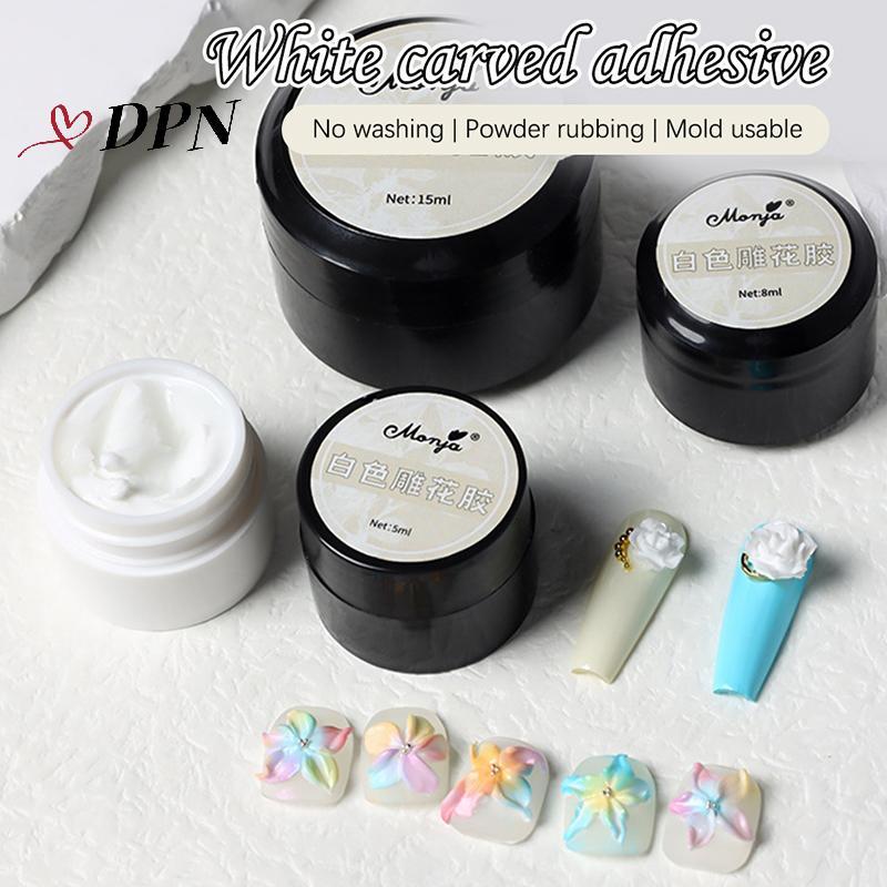 [SWTD] 5/8/15ml Strong กาวทาเล็บไม่มีเช็ดเจลสําหรับ Rhinestone & อัญมณีเครื่องประดับกาวเครื่องมือ UV Patch กาว Bond Modelling กาวเจล null