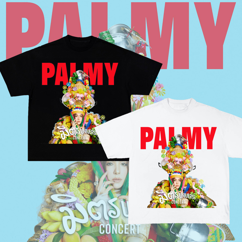 PALMY มิตร Universe Concert เสื้อยืดแขนสั้น เสื้อยืดคอกลมสำหรับผู้ชายและผู้หญิง
