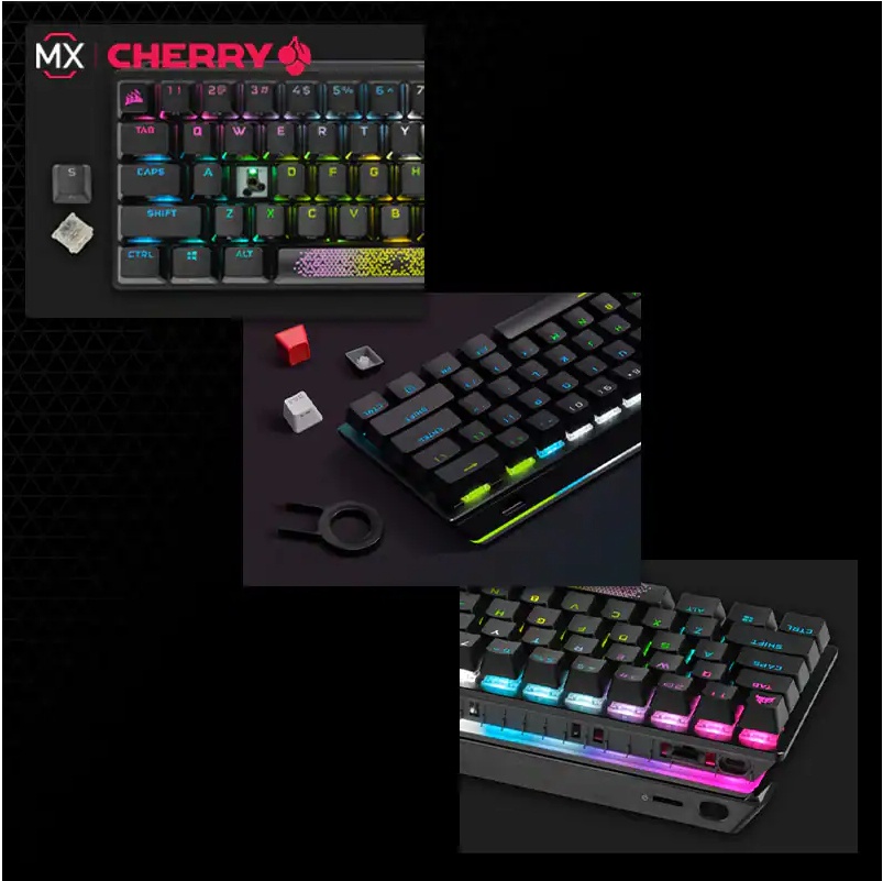 CORSAIR Keyboard K70 PRO MINI WIRELESS 60 Mechanical CHERRY MX Speed