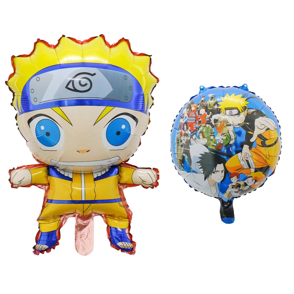 Naruto ฟอยล์บอลลูนชุดธีม Uzumaki Ninja อะนิเมะ Shippuden Kakashi Hatake Sasuke Uchiha Iruka Umino Ho