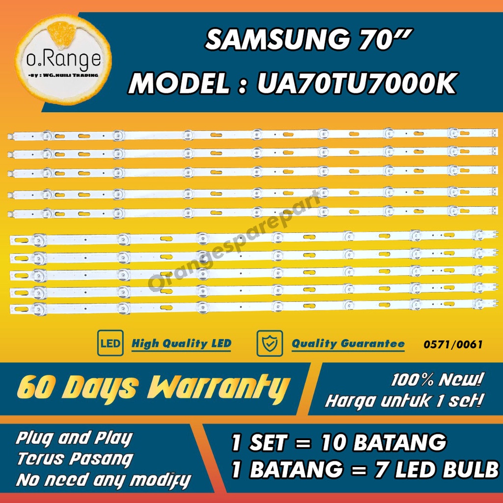 SAMSUNG BACKLIGHTLAMP UA70TU7000K 70" 70 INCH LED TV BACKLIGHT UA70TU7000 70TU7000K 70TU7000 Mlz3 "