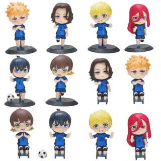 Anime 6pcs Blue Lock Action Figure Isagi Yoichi Toy Model Handmade Doll Kids Birthday Xmas Gift Fans Collection