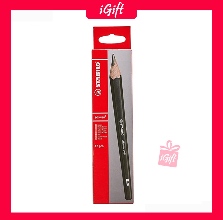 ดินสอ Stabilo 2B /309L 2B - (12 ชิ้น/กล่อง) 309LNEW