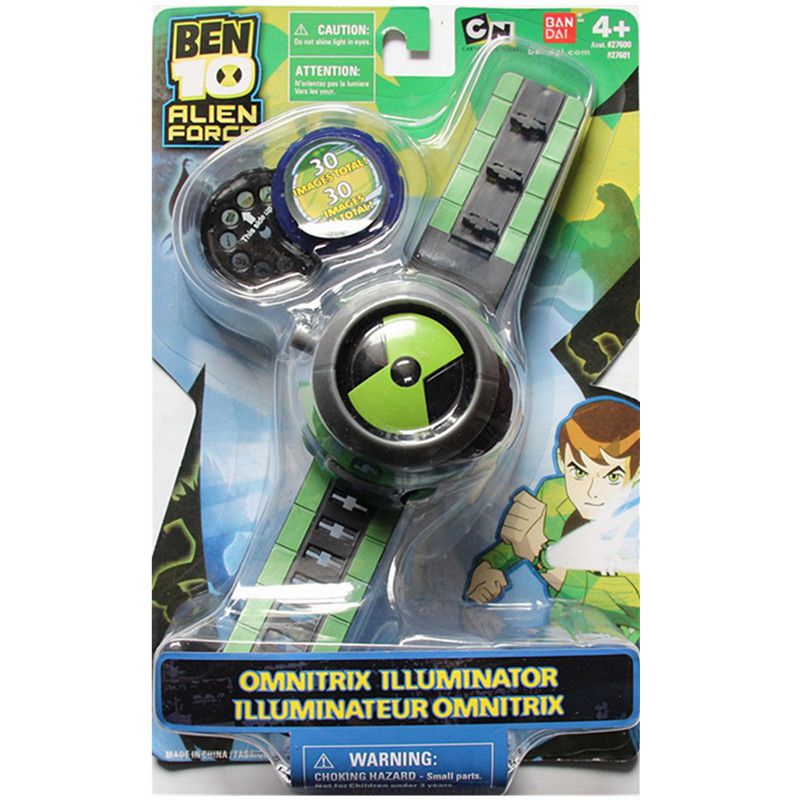 Ben10 Omnitrix นาฬิกาโปรเจคเตอร์ คุณภาพสูง พร้อมสายปรับได้ และคุณสมบัติหมุนได้ สําหรับเด็ก