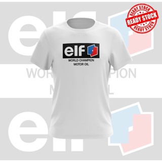 [พร้อมส่ง] !! เสื้อยืด พิมพ์ลายรถจักรยานยนต์ Baju Motor Elf World Champion Motor Oil สไตล์วินเทจ