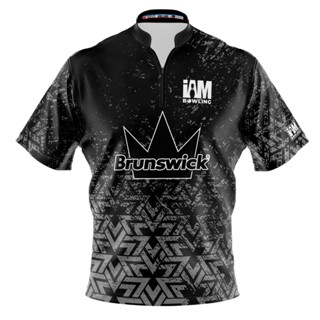 Brunswick DS เสื้อโปโล แขนสั้น พิมพ์ลายโบว์ลิ่ง 3D 2116-BR