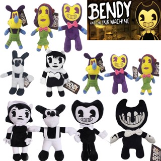 30cm Cartoon Bendy and the Ink Machine Plush Doll Figure Toy Black White Alice Boris Toy Gift