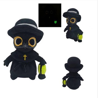 ของเล่นตุ๊กตานุ่ม รูปการ์ตูน Plague Doctor เรืองแสง น่ารัก ของขวัญวันฮาโลวีน