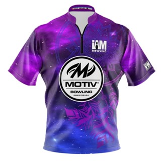 Motiv DS เสื้อโปโล แขนสั้น พิมพ์ลายโบว์ลิ่ง 3D 2093-MT