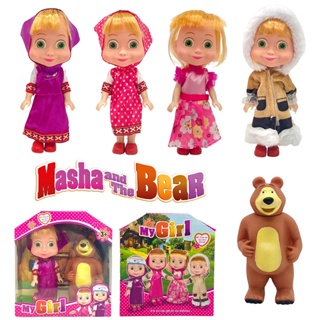 พร้อมส่ง‼️ Masha and the Bear MASAANDBEAR ของเล่นตุ๊กตา / ตุ๊กตา Ragdolls ตุ๊กตาตาโต / รถสามล้อ ของเล่นเด็ก / ของขวัญวันเกิดเด็กผู้หญิง
