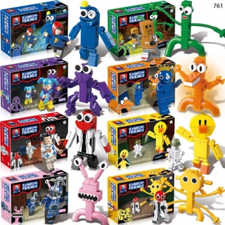 Kids Roblox Rainbow Friends DIY Building Block Toy Kids Game Green  Purple Monster Action Figure Model Kids Boys Birthday Collection Gift Home Decoration