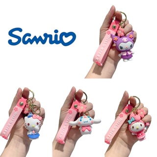 SANRIO พวงกุญแจ จี้รูปซากุระ ซานริโอ้ คิตตี้ แบบสร้างสรรค์ สําหรับเก็บสะสม