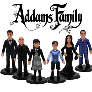 ฟิกเกอร์ Addams Wednesday ของขวัญวันเกิด สําหรับพ่อแม่ และลูก 6 ชิ้น 6 ชิ้น