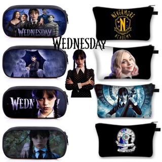17Styles Wednesday Addams Pencil Case For Kids Girls The Addams Family Pencil Case MakeUp Bag Large Capacity Kids Girls Student Gift