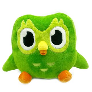 ตุ๊กตานกฮูก Duolingo Plushie Duo ครบรอบ 10 ปี ขนาด 20 ซม. สีเขียว ของเล่นสําหรับเด็ก