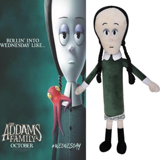 【In Stock】14.9in Wednesday The Addams Family Plush Toy Soft Stuffed Doll Kids Gift Decor