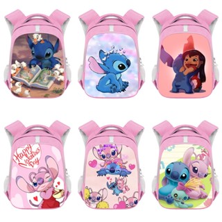 Unisex 14In Llio Stitch Angel Backpack Rucksack Schoolbags Waterproof Kids School Gifts