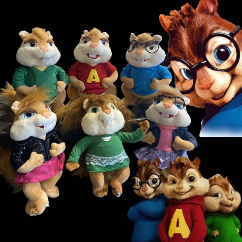 Alvin And The Chipmunks Plush Toy About 27cm Cartoon Alvin Soft Doll Kid's  Toy Birthday Gift B2717 - Stuffed & Plush Animals - AliExpress