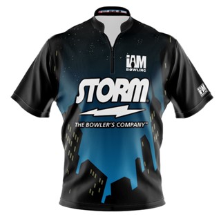 Storm DS เสื้อโปโล แขนสั้น พิมพ์ลายโบว์ลิ่ง 2106-ST 3D