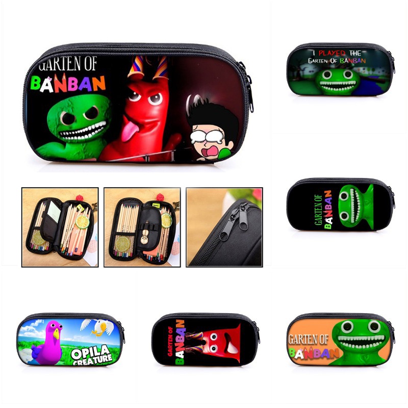 Game Garten of Banban Pencil Pouch Case Waterproof Student Stationery School Kids Student Gifts - รูปที่ 2