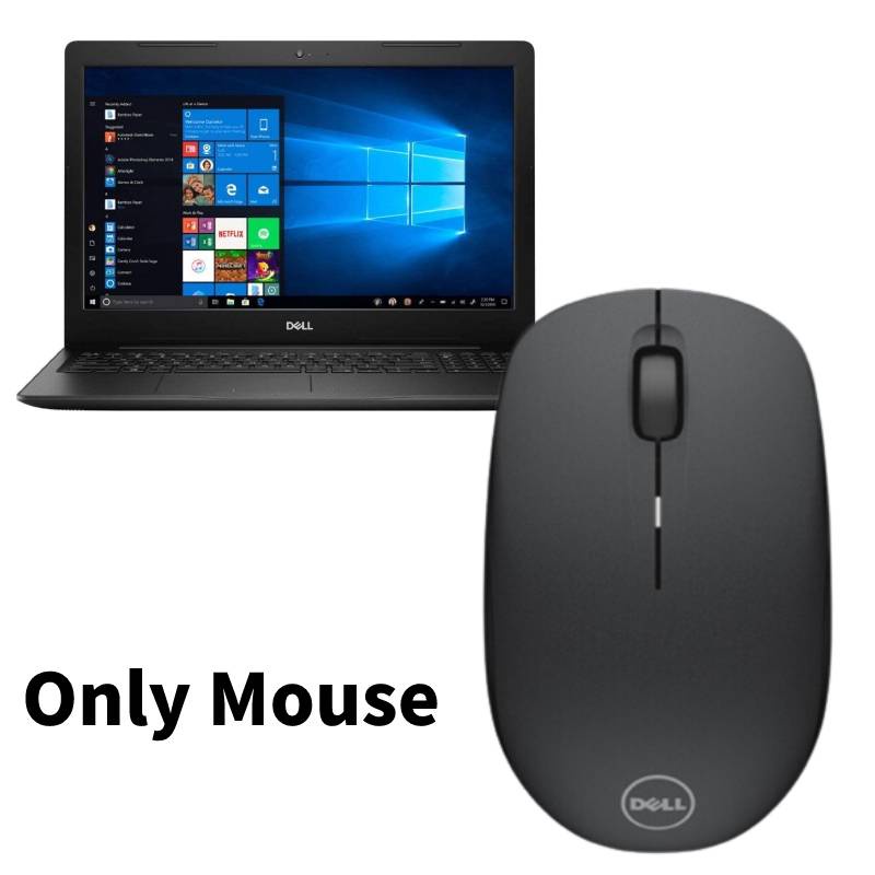 Wm126 เมาส์ Dell ไร้สายเหมาะสําหรับโฮมออฟฟิศหรือสีดํา