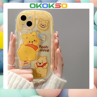 เคสมือถือ แบบนิ่ม ลายการ์ตูนหมีพูห์ กันกระแทก สําหรับ OPPO Reno9 Reno8 Reno7pro reno6 7z 5 R17 A53 A9 2020 4Z 5G F11 A31 A15 A3S A78 A77