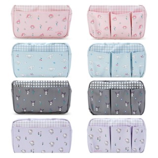 กระเป๋าเครื่องสําอาง ผ้าแคนวาส ลาย Kuromi Cinnamon Dog Hello Kitty Melody อเนกประสงค์ สําหรับผู้หญิง