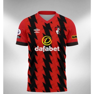 เสื้อกีฬาแขนสั้น ลายทีม Bournemouth Home 2022 2023