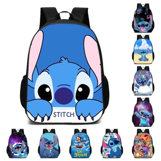 กระเป๋าเป้สะพายหลัง กระเป๋าใส่ดินสอ ลายการ์ตูน Lilo Stitch เหมาะกับของขวัญวันเกิด สําหรับเด็กผู้ชาย และผู้หญิง