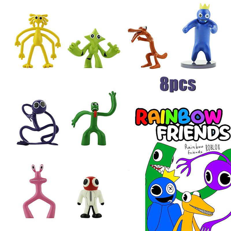 ชุดโมเดลฟิกเกอร์ Roblox Rainbow Friends ของเล่นสําหรับเด็ก