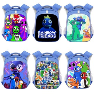 Kids Adult 14In Roblox Rainbow Friends Backpack Rucksack Schoolbag Travel Kids Xmas Gift