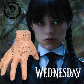 Wednasday Thing Hand Figure Addams Family Latex Hand Wednesday Party Decorations Cosplay Fans