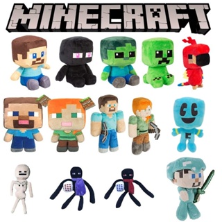 ตุ๊กตายัดนุ่น รูป Mine craft Craftee ขนาด 15 ซม. 28 ซม. เหมาะกับของขวัญ ของเล่นสําหรับตกแต่งบ้าน