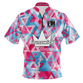 Brunswick DS เสื้อโปโล แขนสั้น พิมพ์ลายโบว์ลิ่ง 2112-BR 3D