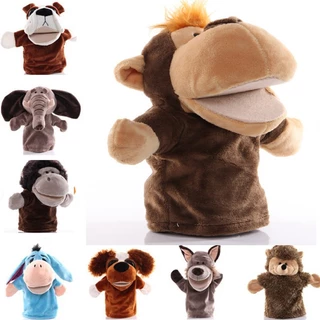 สัตว์หุ่นมือการ์ตูนของเล่นตุ๊กตาการศึกษาแกล้งบอกเรื่องราวตุ๊กตาเด็ก