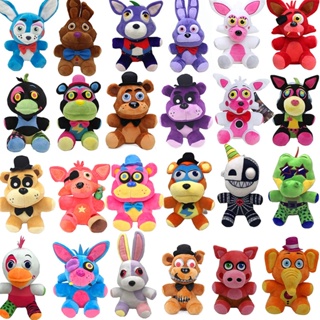 ตุ๊กตาการ์ตูนอนิเมะ Kawaii FNAF Freddy Fazbear Chica Bonnie Bear Sly Bunny ขนาด 18 ซม. เหมาะกับของขวัญคริสต์มาส ของเล่นสําหรับเด็ก