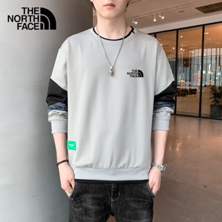 เสื้อกันหนาว มีฮู้ด ทรงหลวม ลาย The North Face แฟชั่นคู่รัก สําหรับผู้ชาย และผู้หญิง 2023