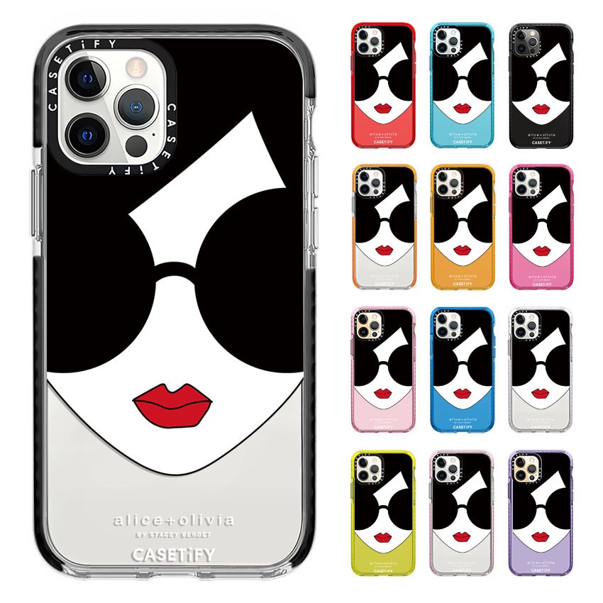 Casetify Alice Oliviaแว่นตากันแดดสีขาวสาวเคสโทรศัพท์สําหรับiPhone 14 13 12 11 Pro Max 13Min 7 8 Plus