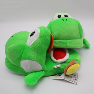 รองเท้าแตะ ลาย Mario Nintendo Super Brothers Yoshi สีเขียว สําหรับผู้ใหญ่