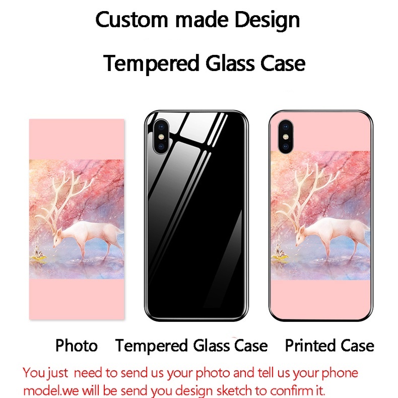 การออกแบบที่กําหนดเอง Personalizada รูปภาพใด ๆ บนเคสโทรศัพท์ของคุณ / เคสกระจกนิรภัย DIY โทรศัพท์มือถือของคุณ