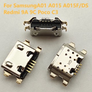 พอร์ตชาร์จ Micro USB 5 Pin สําหรับ Samsung Galaxy A01 A015 A015F DS Redmi 9A 9C Poco C3