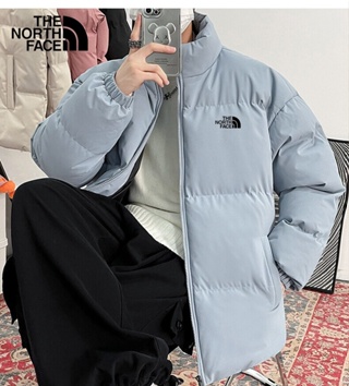 พร้อมส่ง ! The North Face ! เสื้อแจ็กเก็ตหนัง ทรงหลวม สวมใส่สบาย แบบทันสมัย สําหรับผู้ชาย และผู้หญิง