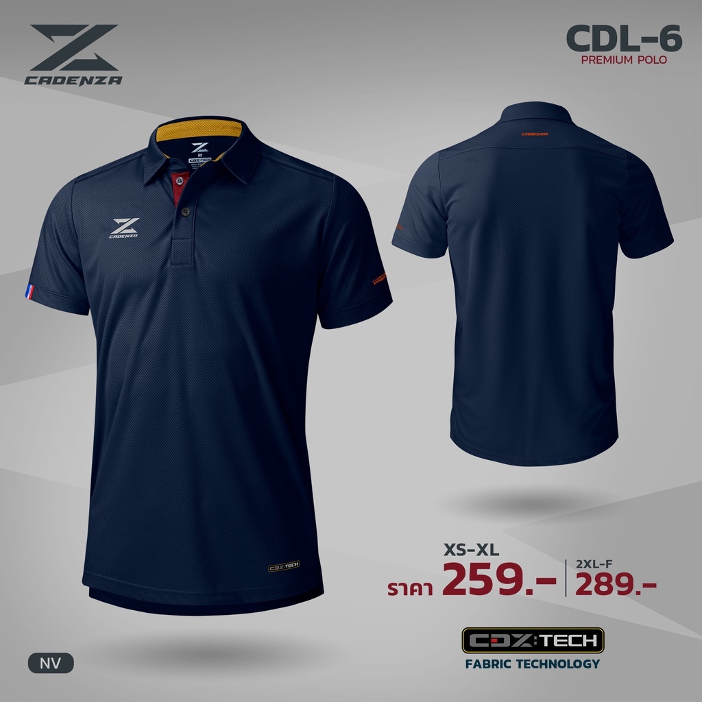 ใหม่ พร้อมส่ง CDAENZA เสื้อโปโลแขนสั้น CDL-6 CADENZA พรีเมี่ยม สําหรับผู้ชาย และผู้หญิง 2024 2021