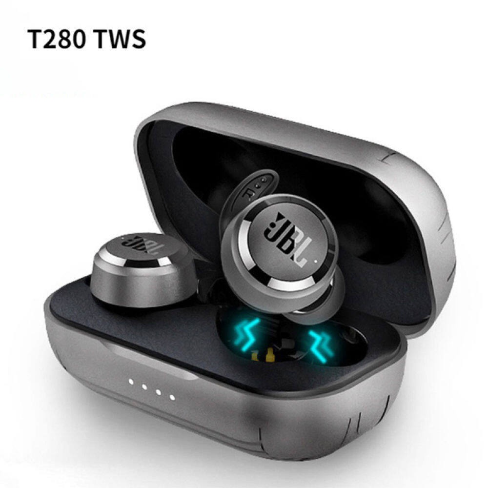 สําหรับ JBL T280 True หูฟังไร้สายลดเสียงรบกวน TWS หูฟังบลูทูธกีฬาเพลงเบส ipx5 หูฟังกันน้ําสําหรับ re