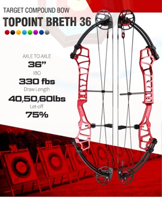 Topoint 36 ฐานล้อยิงธนู Precision การแข่งขันกีฬากลางแจ้ง Precision Composite Pulley Bow Breth 36 กีฬา