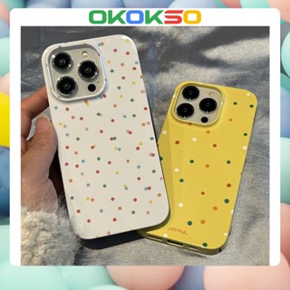 เหมาะสําหรับเคสโทรศัพท์ OPPO Reno9 / Reno8 / Reno7pro / reno6 / 7z / 5 การ์ตูนสีใหม่ลายจุดป้องกันการหล่นเคสโทรศัพท์มือถือเคสนุ่ม R17 คู่รุ่น A9 2020 / F11 / A31 / A15 / A78 / A77 / Findx3pro / Findx5pro