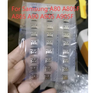 ปลั๊กซ็อกเก็ตชาร์จ Usb Type C สําหรับ Samsung Galaxy A80 A805F A805 A90 A905 A905F 5-30 ชิ้น